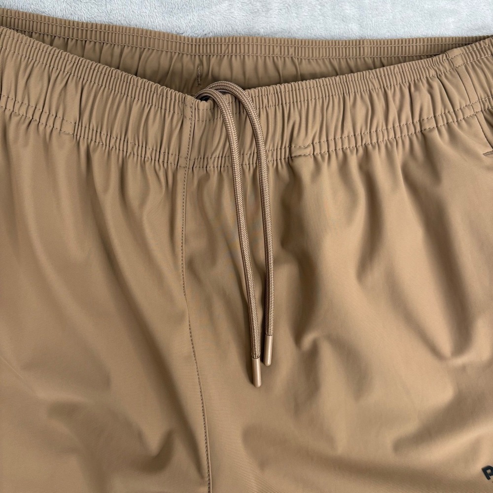 Reebok Tan Nylon Spandex Jogger Track Pants Mens Athletic Lounge Large - Picture 8 of 16